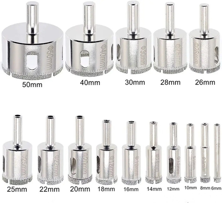 Glass 6mm Hole Drilling Electroplated Diamond Good Quality For Marble Ceramic wet use