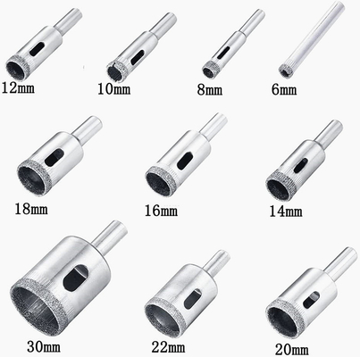 Glass 6mm Hole Drilling Electroplated Diamond Good Quality For Marble Ceramic wet use
