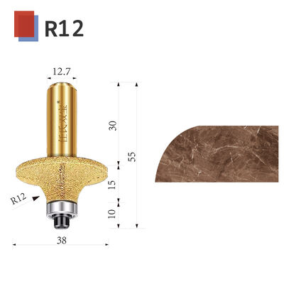 Diamond vacuum brazed tool R5/R8/R10/R15/R18 engraving stone marble granite